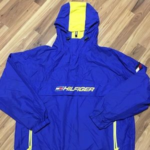 Vintage Hilfiger Windbreaker Jacket Size XXL Men